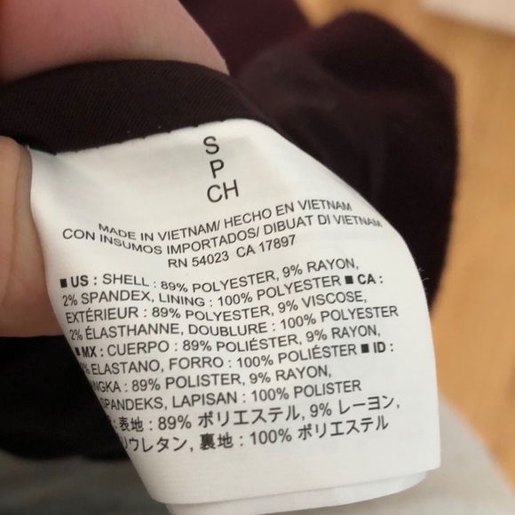 Peacoat in rich burgundy wine color - old navy - Picture 8 of 8